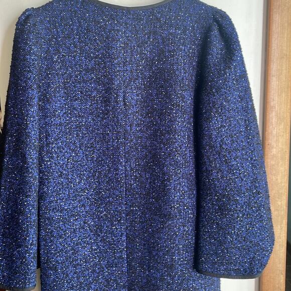 Hill House The Lou Lou Duster Jacket Midnight Tweed - Picture 11 of 13